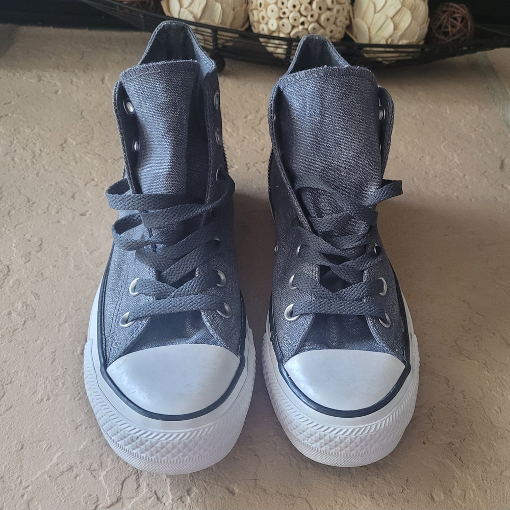 Size 6 Converse Chuck Taylor Tri Zip Gray Women Sneakers